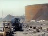 New tank erection; pipe support foundation installation